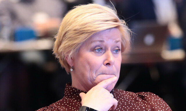 Siv Jensen beklager. Det burde hun ha sluppet
